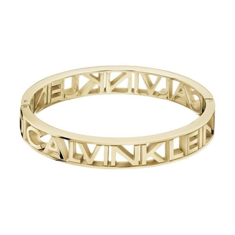 Bratara Calvin Klein Clos Mania KJCSJD10010M, Otel inoxidabil, Auriu