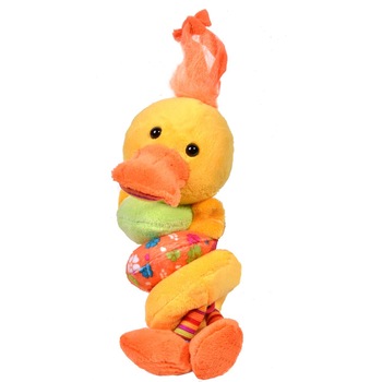 Jucarie muzicala Zola® din plus pentru patut si carucior- Ratusca galbena, 22 cm Jucarie muzicala Zola® din plus pentru patut si carucior- Ratusca galbena, 22 cm