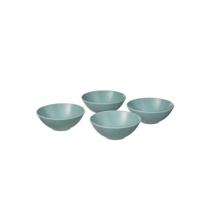 Set 4 Bol Deco, ceramica, Ø16 cm, turcoaz mat