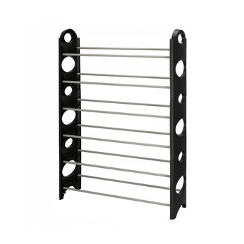Suport pentru incaltaminte cu 6 rafturi, capacitate 12kg, 64x92 cm, negru/gri Suport pentru incaltaminte cu 6 rafturi, capacitate 12kg, 64x92 cm, negru/gri
