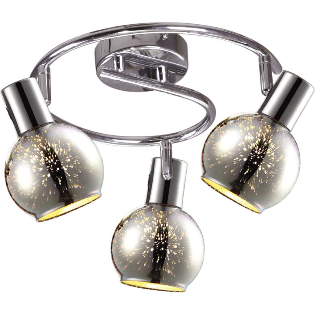 Plafoniera K-8003-3G CHR GALAXY I,cu 3 surse de iluminare, E14