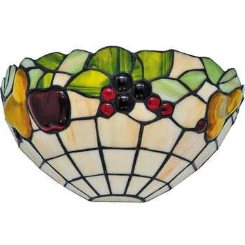 Aplica cu vitralii K-W12550 FRUIT,cu 1 sursa de iluminare, E27 Aplica cu vitralii K-W12550 FRUIT,cu 1 sursa de iluminare, E27