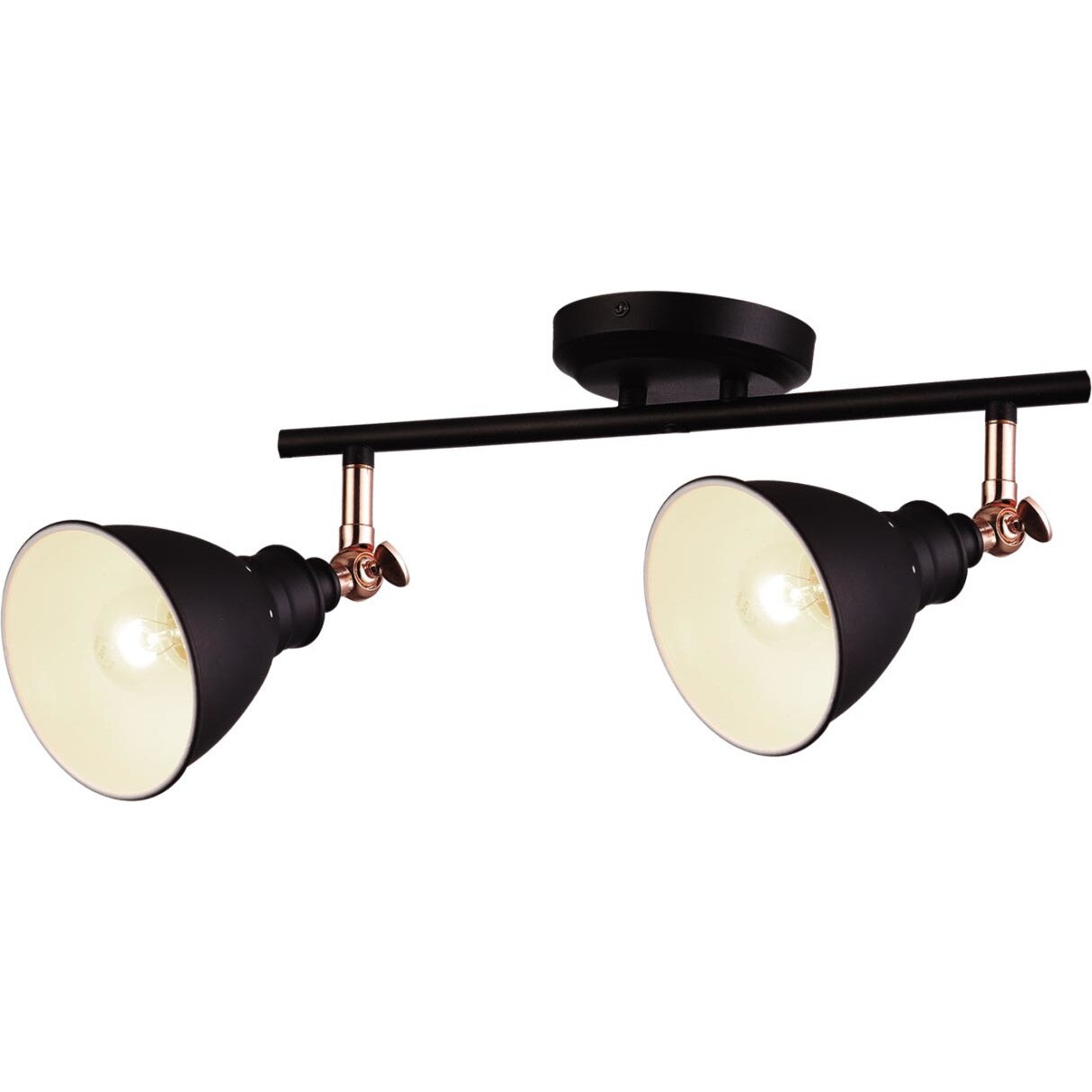 Plafoniera K-8005-2 BK WATSO,cu 2 surse de iluminare, E14