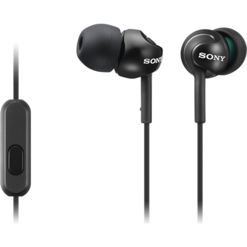 Casti Sony MDR-EX110APB, Cu fir, 8g, 103 dB, Negru