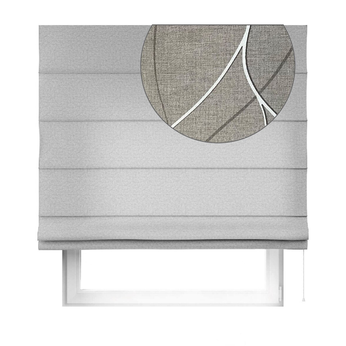 Rulouri romane, confectionate la marime, lungime 100 cm x 150 cm, culoare maro , black-out
