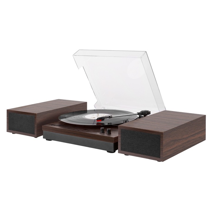 Пикап комплект с високоговорители, 2x50W, Bluetooth, тъмно кафяв, Fenton RP165D