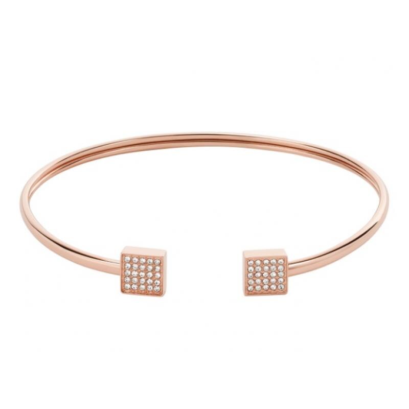 Bratara Fossil JF02024791, Otel inoxidabil, Rose Gold