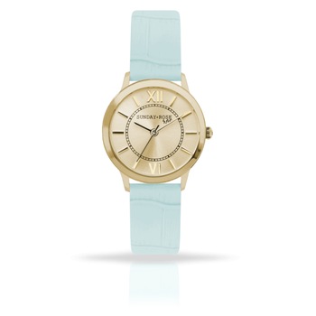 Ceas de dama JVD Sunday Rose Darling Mint Green, Curea din Piele, Verde Ceas de dama JVD Sunday Rose Darling Mint Green, Curea din Piele, Verde