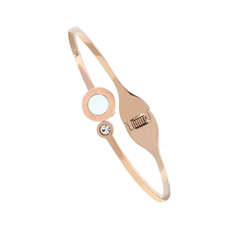 Bratara JVD Steel JGB3R, Otel, 60 x 55 mm, Rose Gold