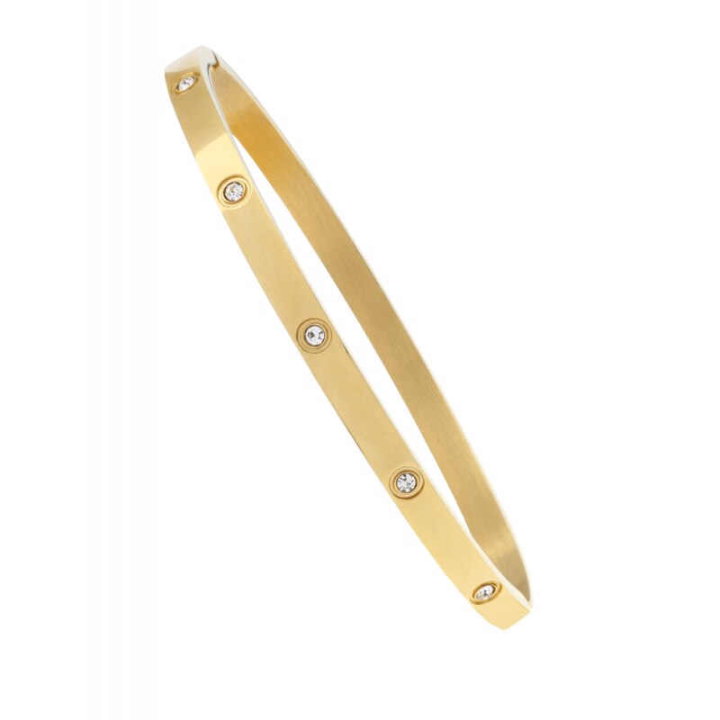 Bratara JDV Steel JGB1S, Otel inoxidabil/Zirconiu, Auriu