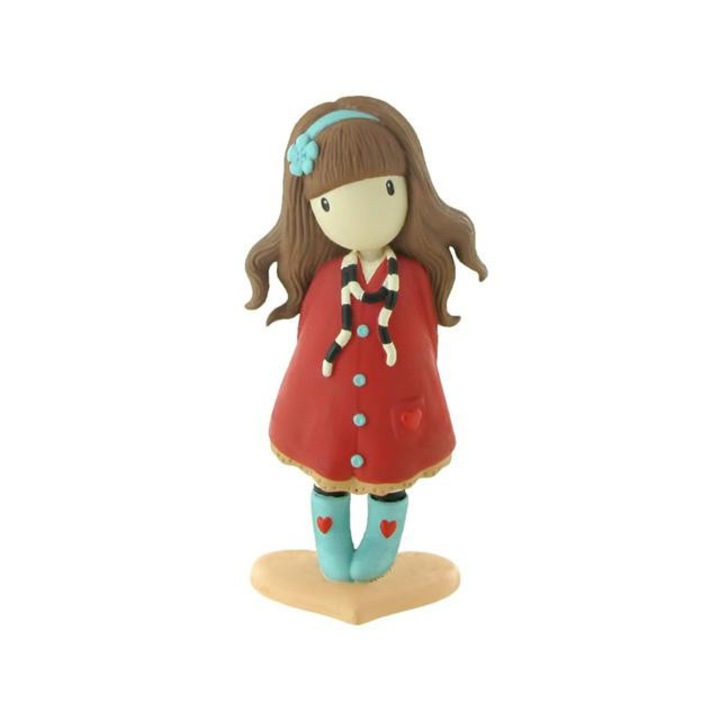 Фигурка на Gorjuss в червени дрехи