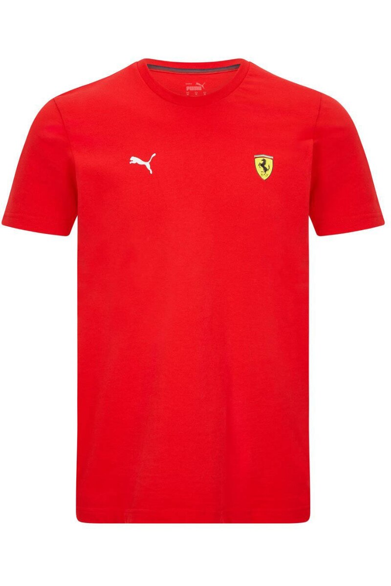 Tricou Puma Ferrari F1 Small Scudetto 2021 100% bumbac, Rosu, M