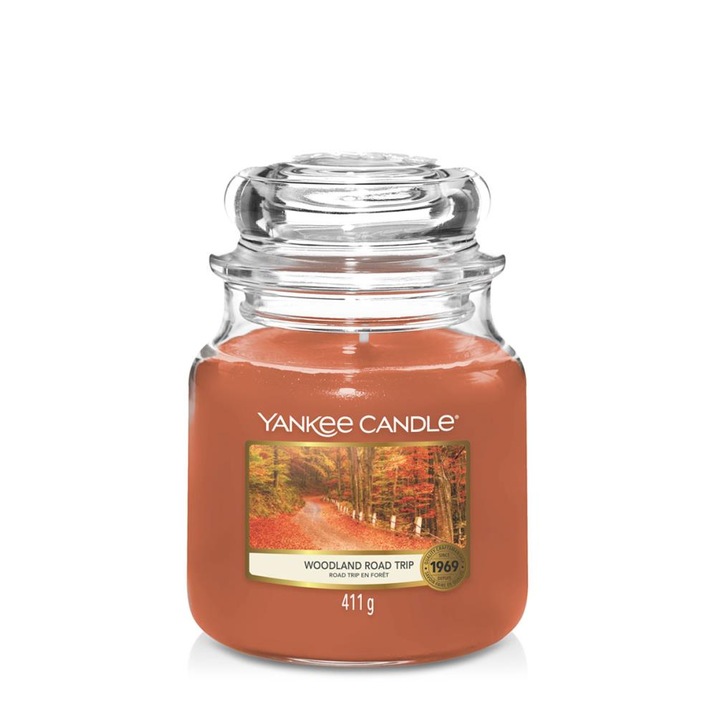 Lumanare Parfumata Borcan Mediu Woodland Road Trip, Yankee Candle