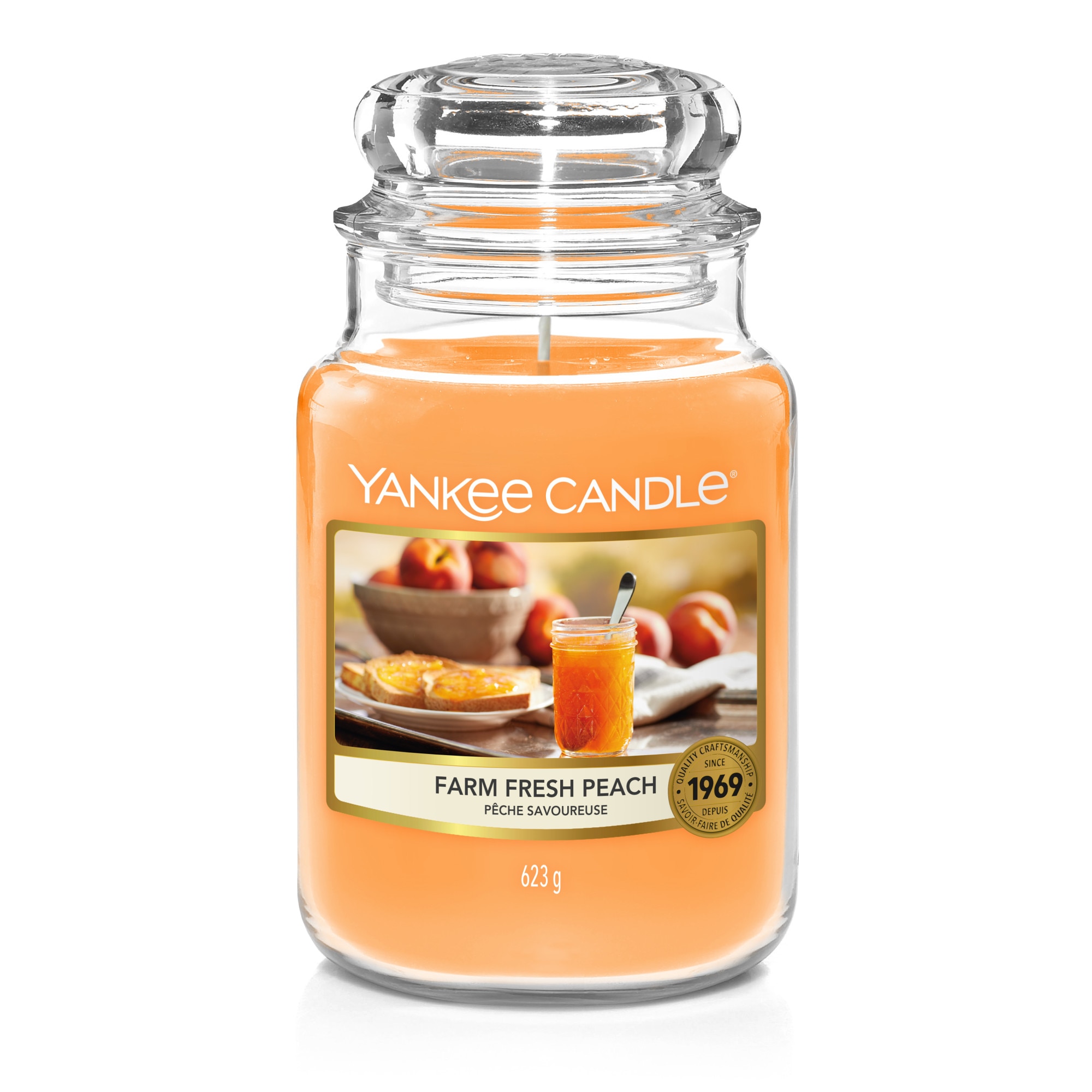 Lumanare Parfumata Borcan Mare Farm Fresh Peach, Yankee Candle