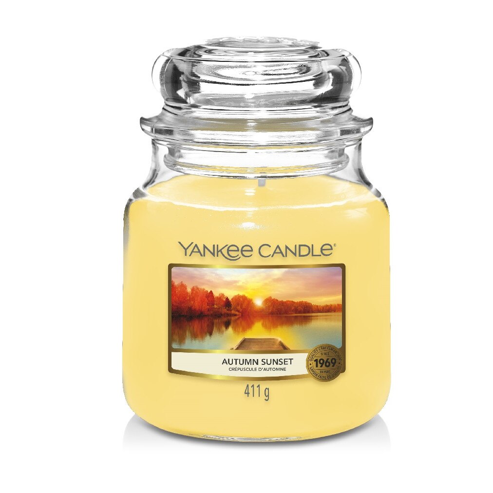 Lumanare Parfumata Borcan Mediu Autumn Sunset, Yankee Candle