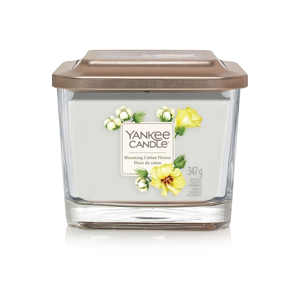 Lumanare Parfumata Elevation Collection Borcan Mediu Blooming Cotton Flower, Yankee Candle