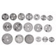 Set trusa presa piston etrier frana 22 piese schimb placute frana, impins pistoane (S10609)