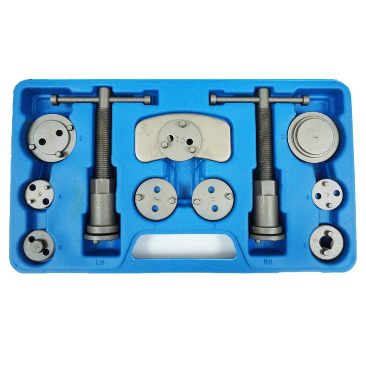 Set trusa presa piston etrier frana 22 piese schimb placute frana, impins pistoane (S10609)
