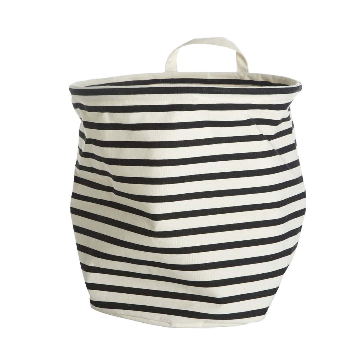 Cos Depozitare House Doctor Cu Dungi Alb/Negru 30cm