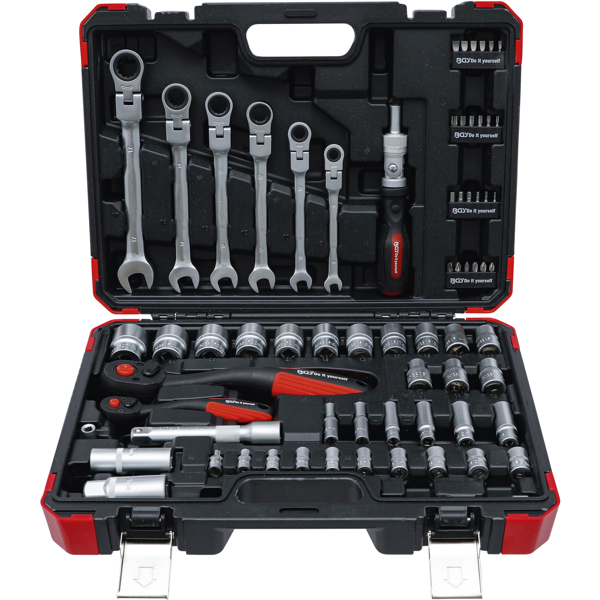 Set chei tubulare, actionare 6,3 mm, 1/4 