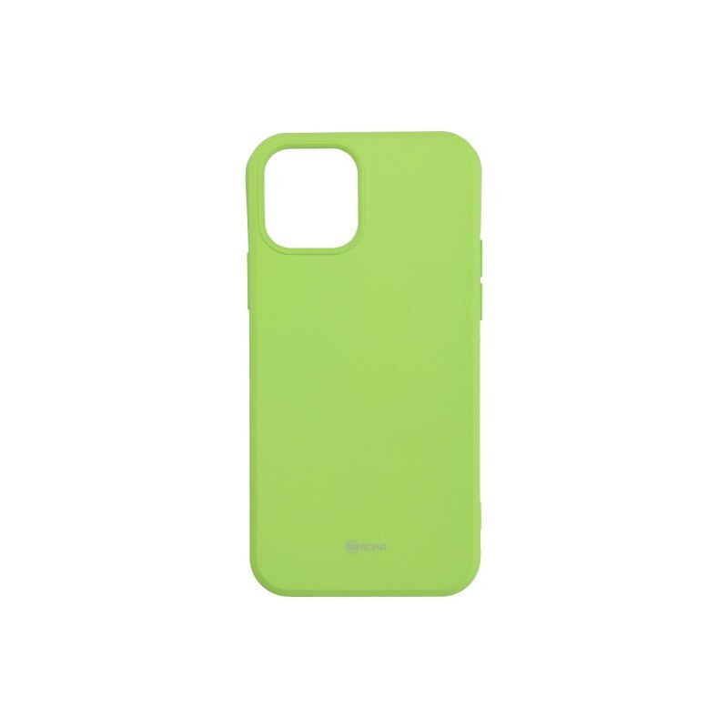 Husa Spate Silicon Roar Jelly Compatibila Cu iPhone 13 Mini, Verde Lamaie