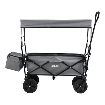 Carucior, pro.tec, ACJI-5901, 104 x 52 x 117 cm, otel, negru / gri inchis, 70 Kg, pliabil, transport manual, cu copertina detasabila Carucior, pro.tec, ACJI-5901, 104 x 52 x 117 cm, otel, negru / gri inchis, 70 Kg, pliabil, transport manual, cu copertina detasabila