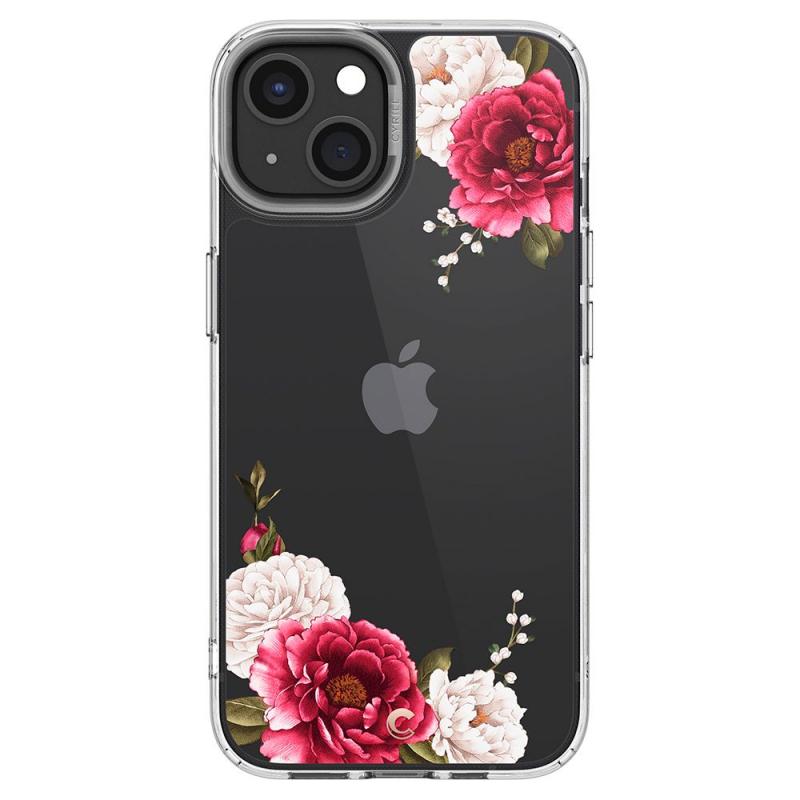 Carcasa Spigen Cecile compatibila cu iPhone 13 Red Floral