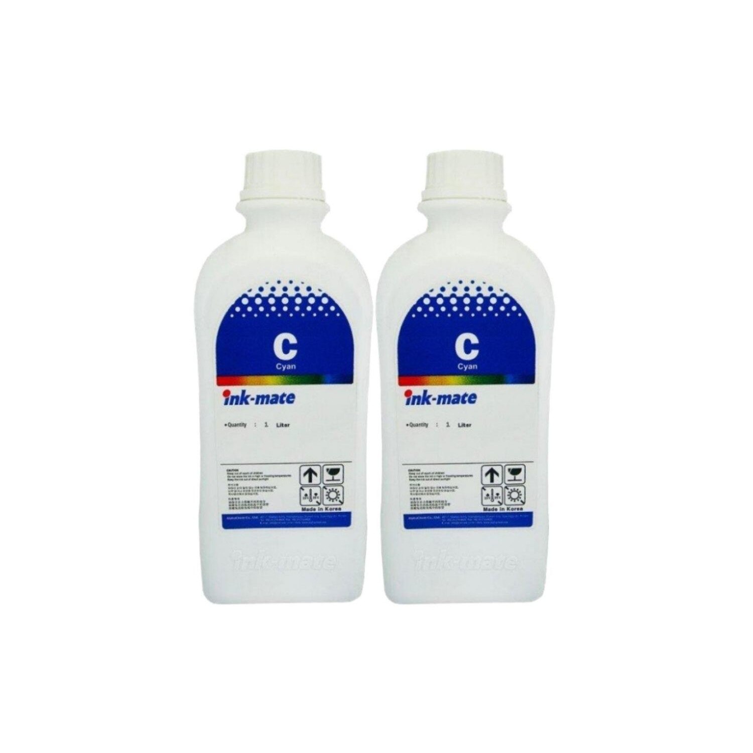 Pachet Flacon cerneala Ink-Mate Compatibil Brother 2x LC1000C Cyan 2000 ml