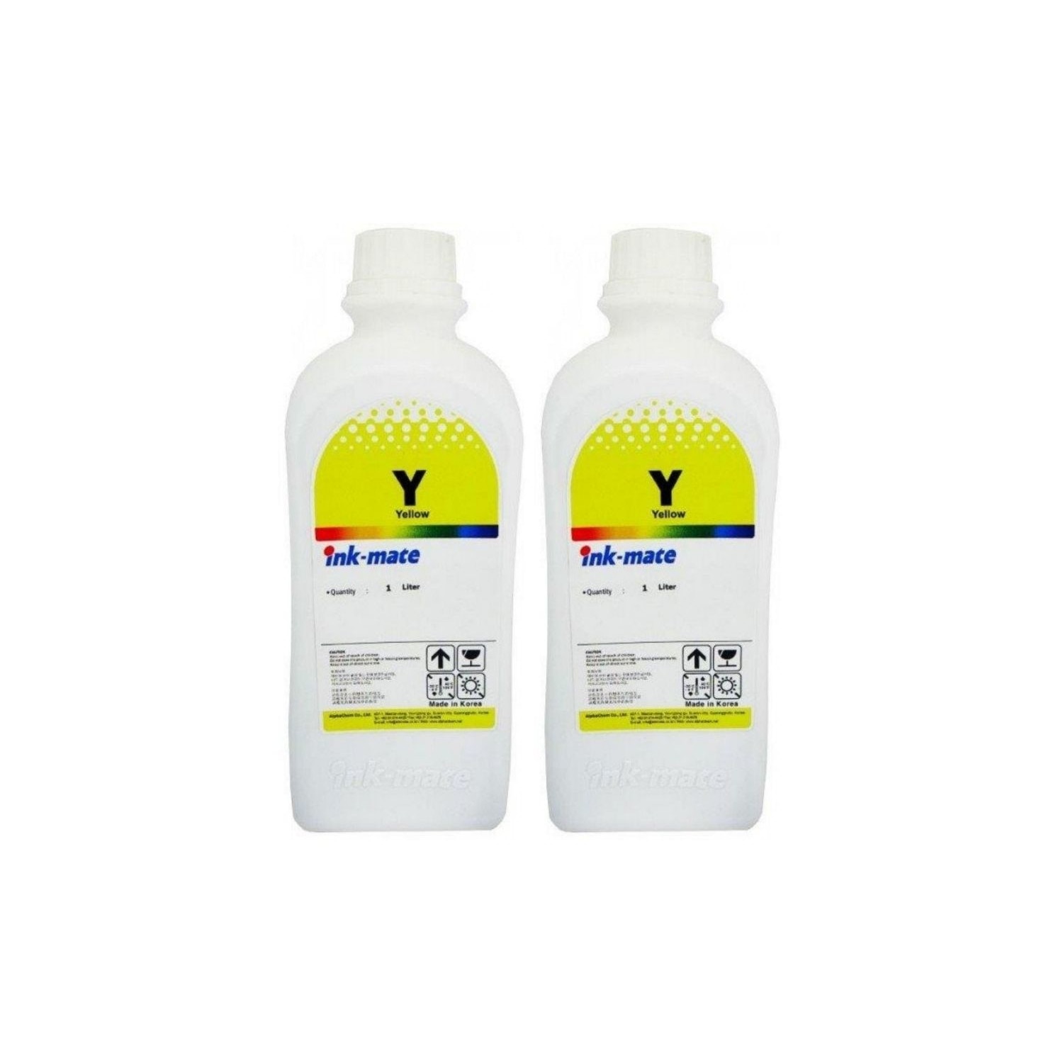 Pachet Flacon cerneala Ink-Mate Compatibil Brother 2x LC980Y Galben 2000 ml