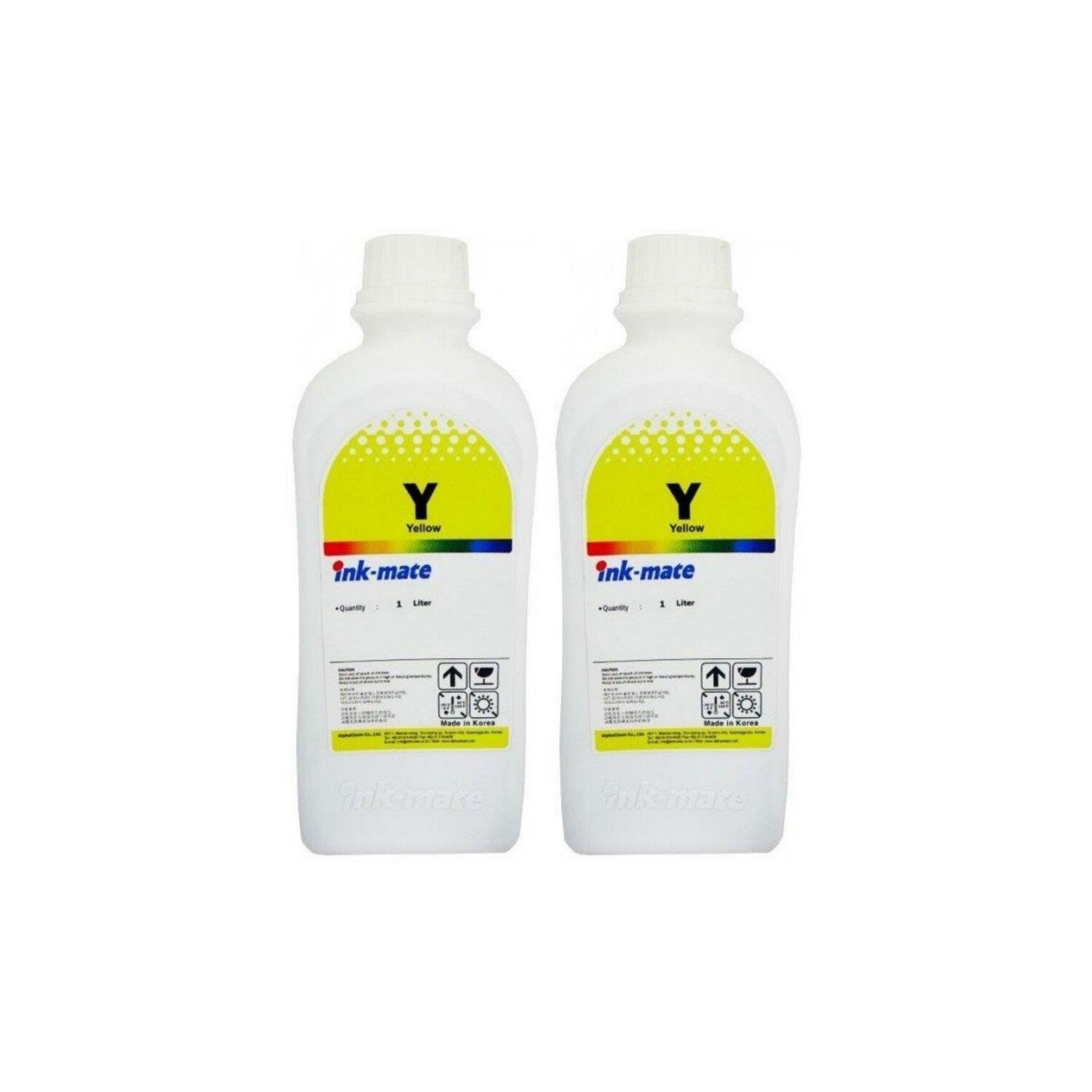 Pachet Flacon cerneala Ink-Mate Compatibil Brother 2x LC1100Y Galben 2000 ml