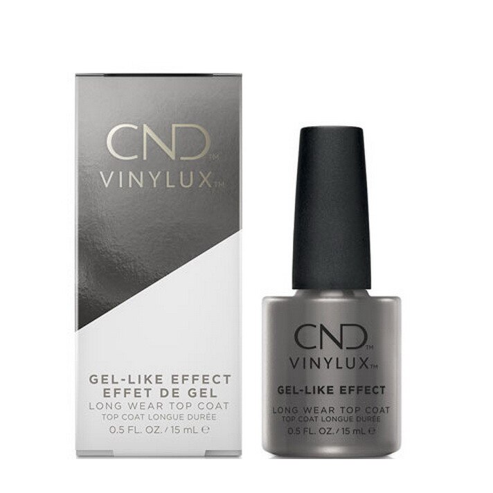 Oja CND Vinylux Top Coat Like Effect cu efect de gel semipermanent, 15 ml