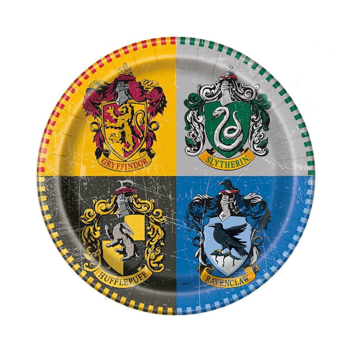 Set 8 Farfurii Harry Potter, Multicolor, 23 cm