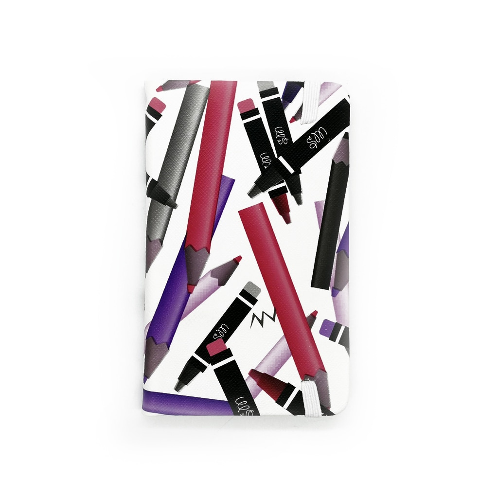 Agenda A7, 80 file, foi galbene liniate dictando, cu elastic, Vision®