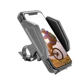 Suport telefon pentru bicicleta PROCART, reglabil latime 59-98 mm, fixare ghidon, negru Suport telefon pentru bicicleta PROCART, reglabil latime 59-98 mm, fixare ghidon, negru