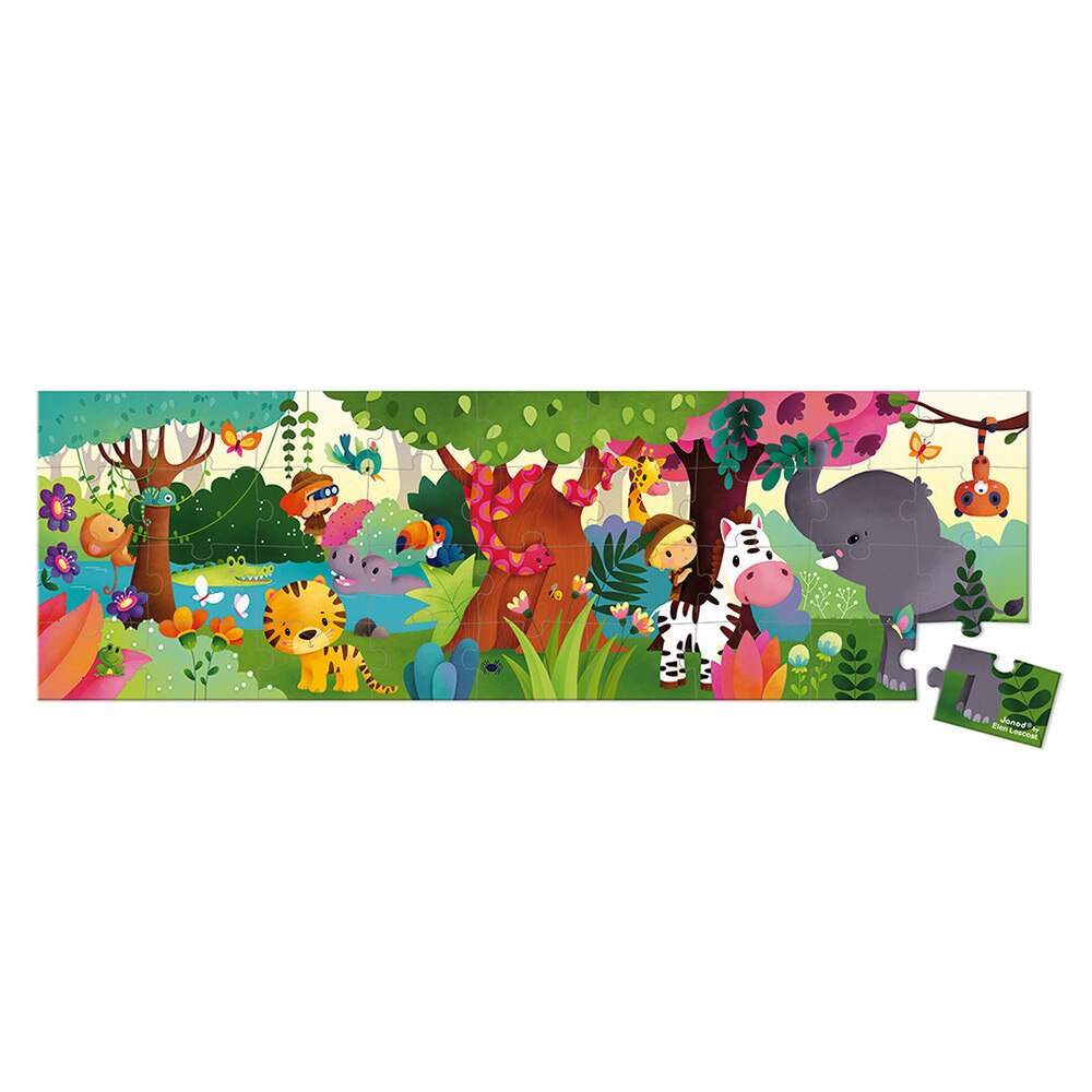 Puzzle jungla, Janod, 36 piese, 4 ani+
