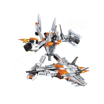 Set 2 in 1 de construit avion/ robot, Ausini, 329 piese Set 2 in 1 de construit avion/ robot, Ausini, 329 piese
