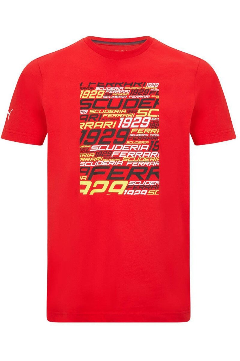 Tricou Puma Ferrari F1 1929 Scuderia rosu, 100% bumbac, Rosu