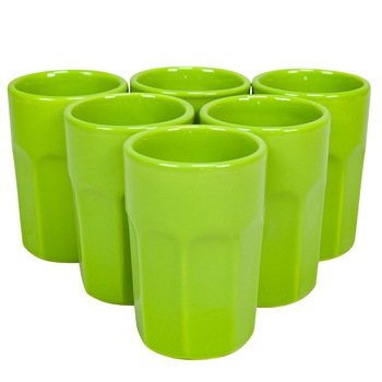 Set 6 pahare, Cesiro, 120 ml, Verde Mar Set 6 pahare, Cesiro, 120 ml, Verde Mar