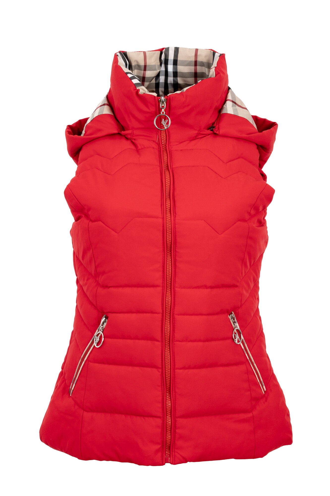 Vesta lunga cu gluga 618, Rosu