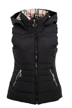 Vesta lunga cu gluga 618, Negru Vesta lunga cu gluga 618, Negru