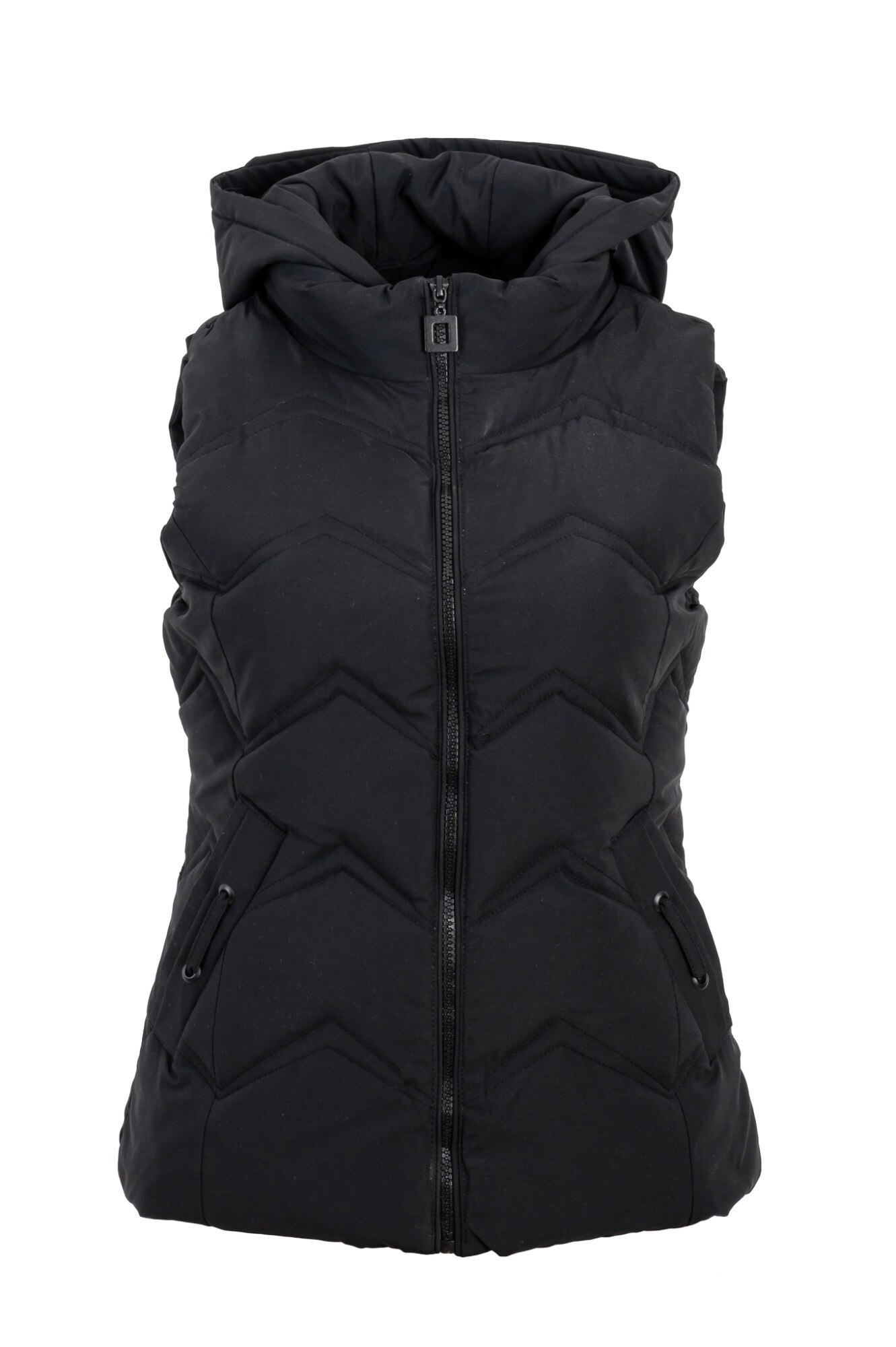 Vesta lunga cu gluga 611, Negru