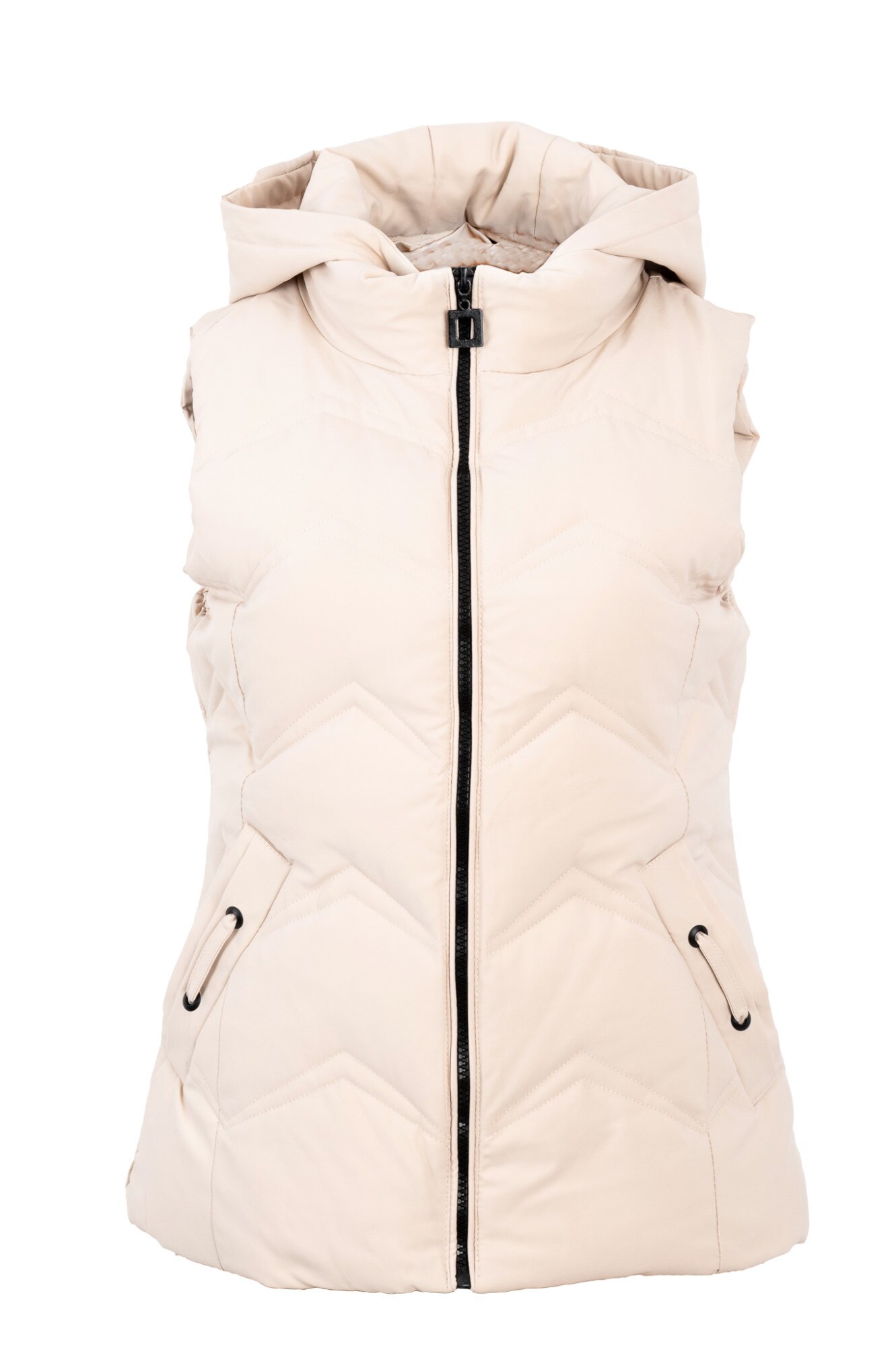 Vesta lunga cu gluga 611, Bej deschis