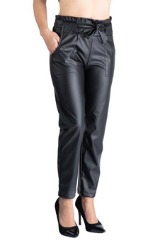 Pantaloni Din Piele Ecologica Cu Talie Inalta Zigo Pantaloni Din Piele Ecologica Cu Talie Inalta Zigo