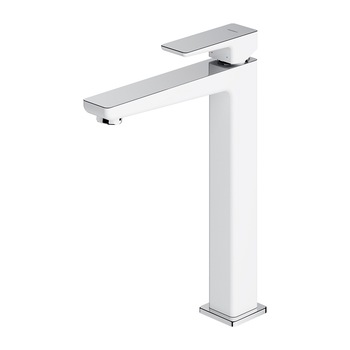 Baterie lavoar OMNIRES PARMA,finisaj Alb Crom, perlator, montaj pe blat Baterie lavoar OMNIRES PARMA,finisaj Alb Crom, perlator, montaj pe blat