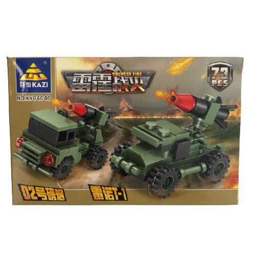 Set de constructie, KAZI, 73 piese