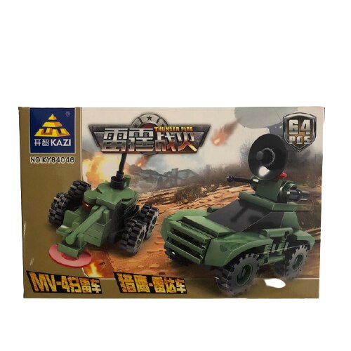 Set de constructie, KAZI, 64 piese