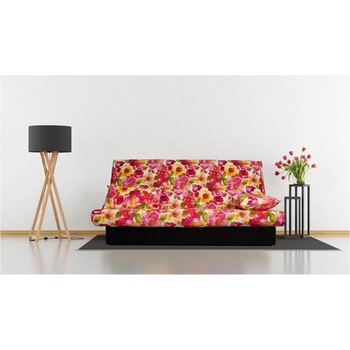 Canapea extensibila Click-Clack Best Sleep, lada depozitare, husa bumbac, Flower, 190 x 87 x 91 cm Canapea extensibila Click-Clack Best Sleep, lada depozitare, husa bumbac, Flower, 190 x 87 x 91 cm