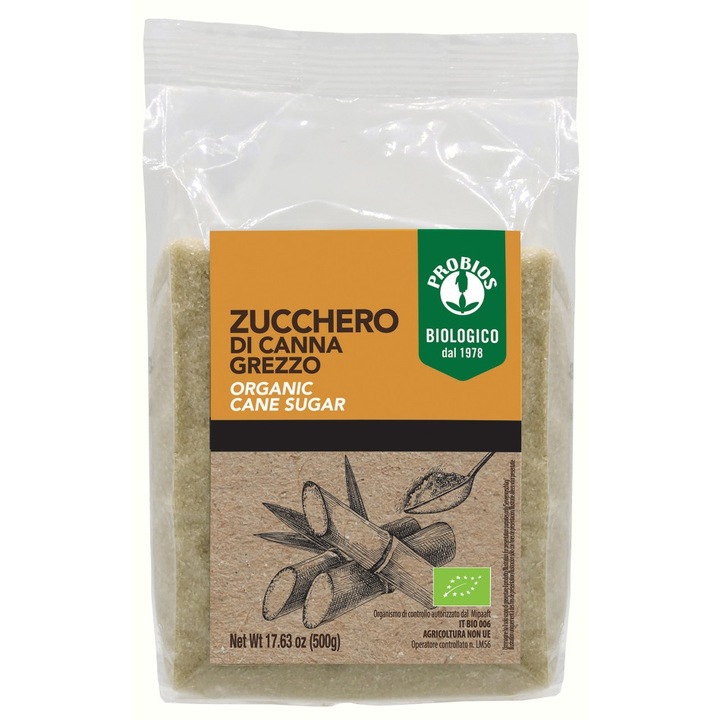 Bio Zahar Brut din Trestie, Probios, 500g