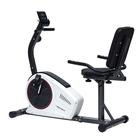 Bicicleta Fitness Orizontala de recuperare Techfit R450 cu suport smartphone/tableta, Greutate utilizator: 130 kg