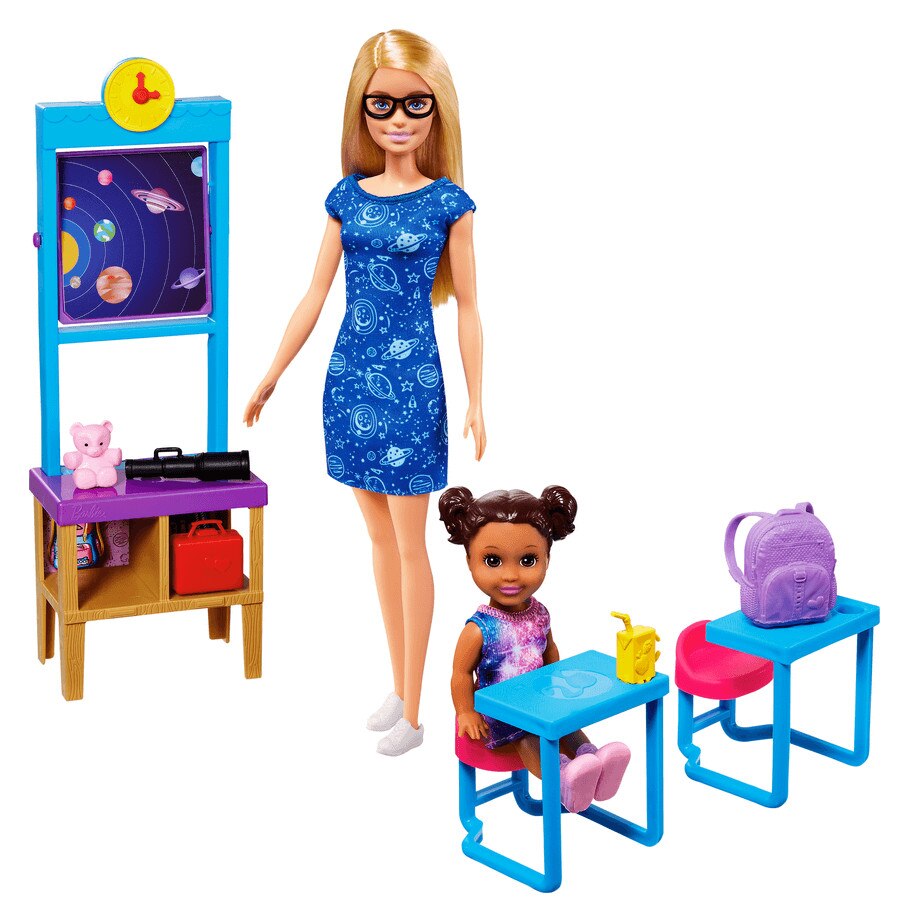 Set Papusa Barbie Profesoara cu Accesorii - Space Discovery